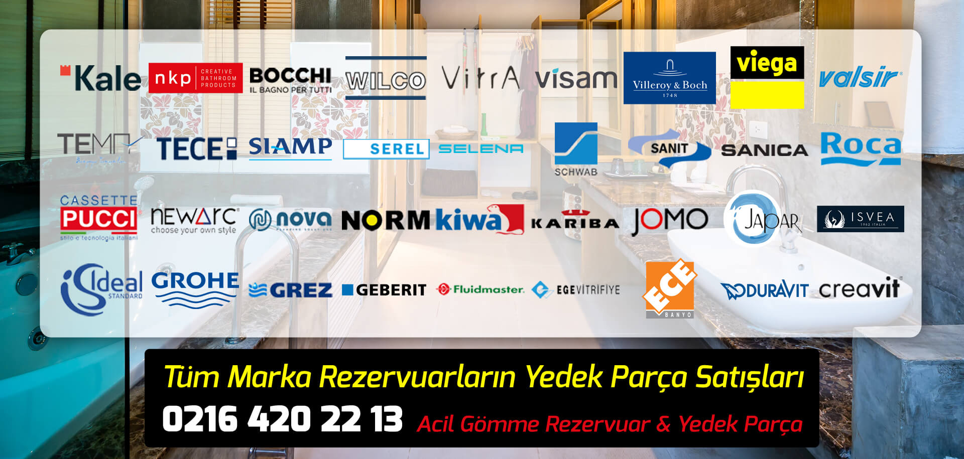 Türkiye'nin Her Yerine Gömme Rezervuar Yedek Parça Hizmeti