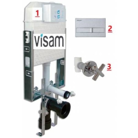 Visam Gömme Rezervuar Üçlü Set