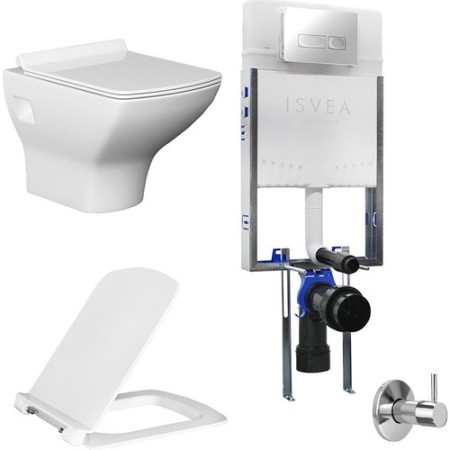 Isvea Gömme Rezervuar Üçlü Set